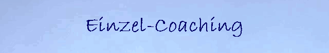 Einzel-Coaching